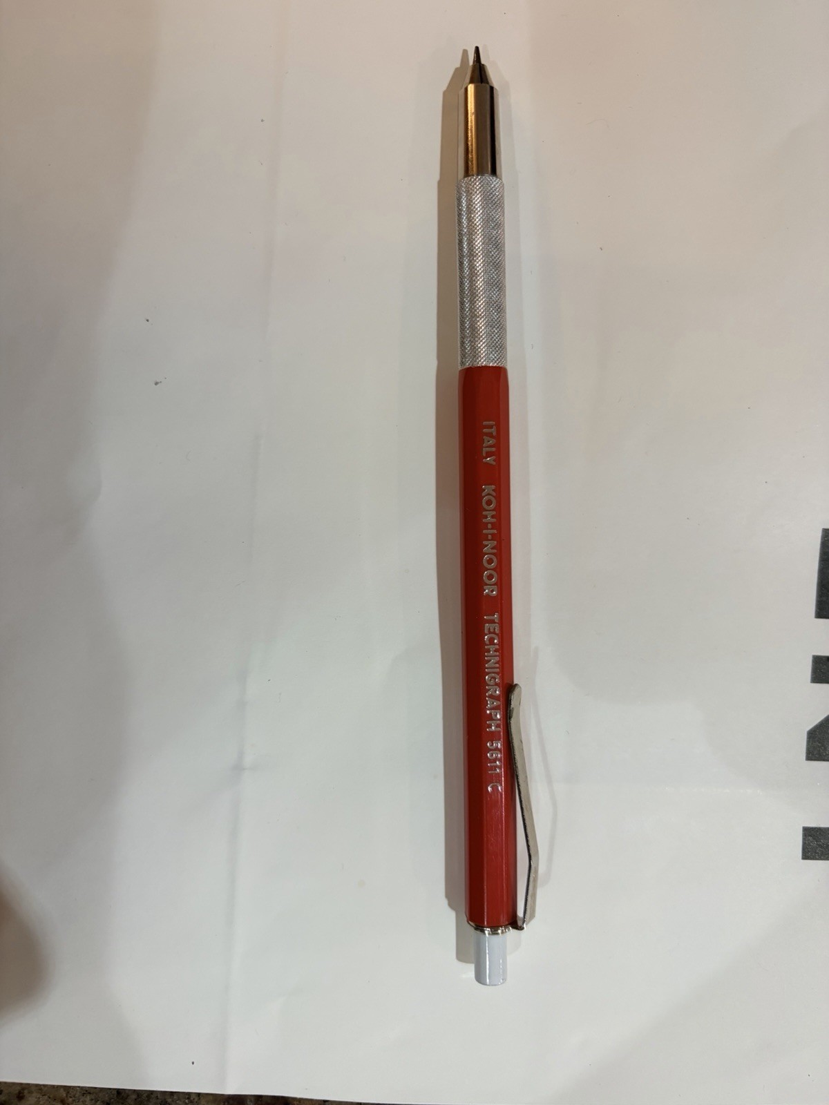 Koh-I-Noor Technigraph 5611 C Mechanical Pencil Red Vintage Italy Rare Find