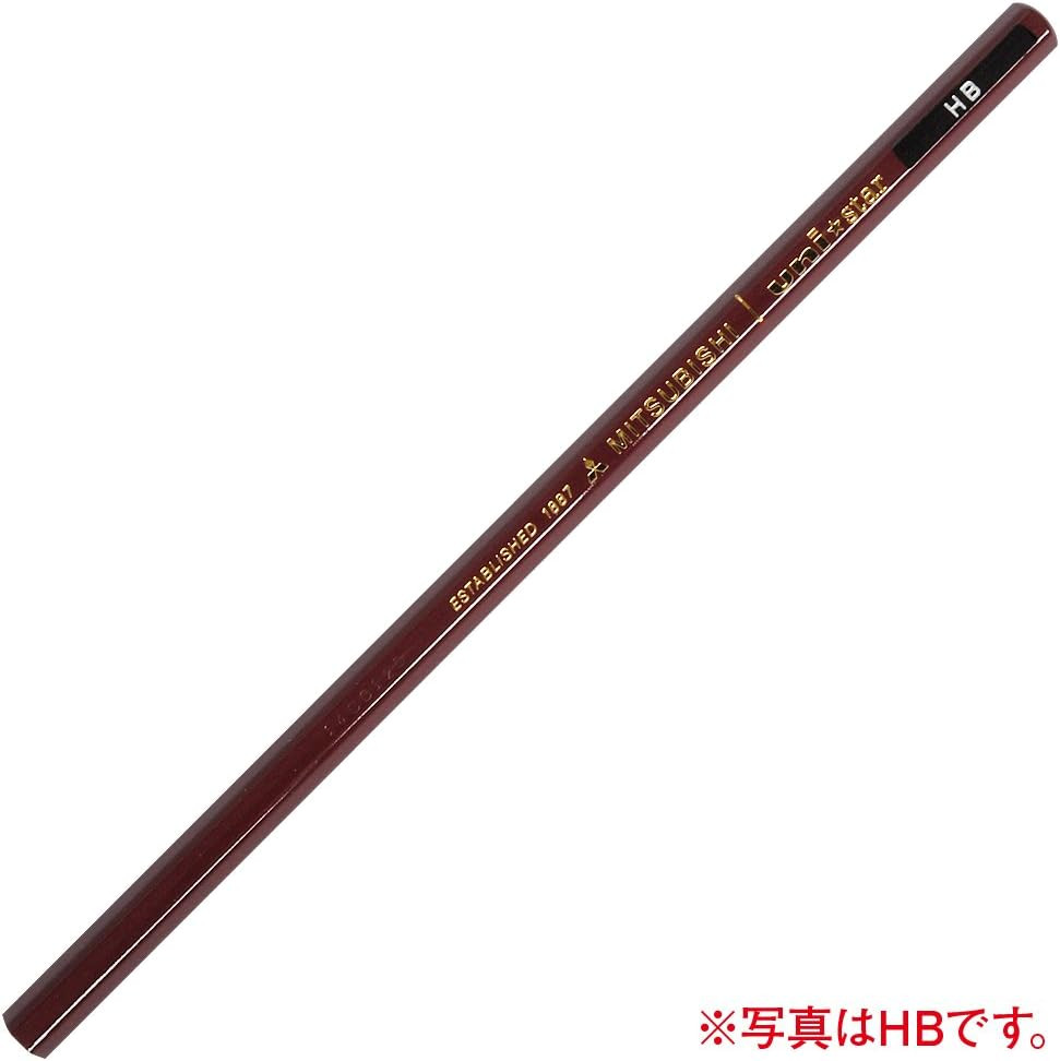 Mitsubishi Pencil Pencil Unistar Hexagonal Standard 2B Dozen (12 Pieces) (Japan