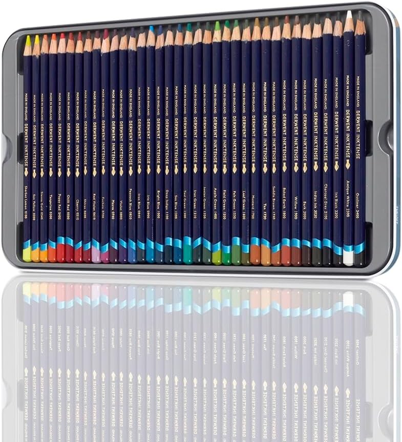 Inktense 36 Piece Water Soluble Colored Pencil 36 Count (Pack of 1), Assorted