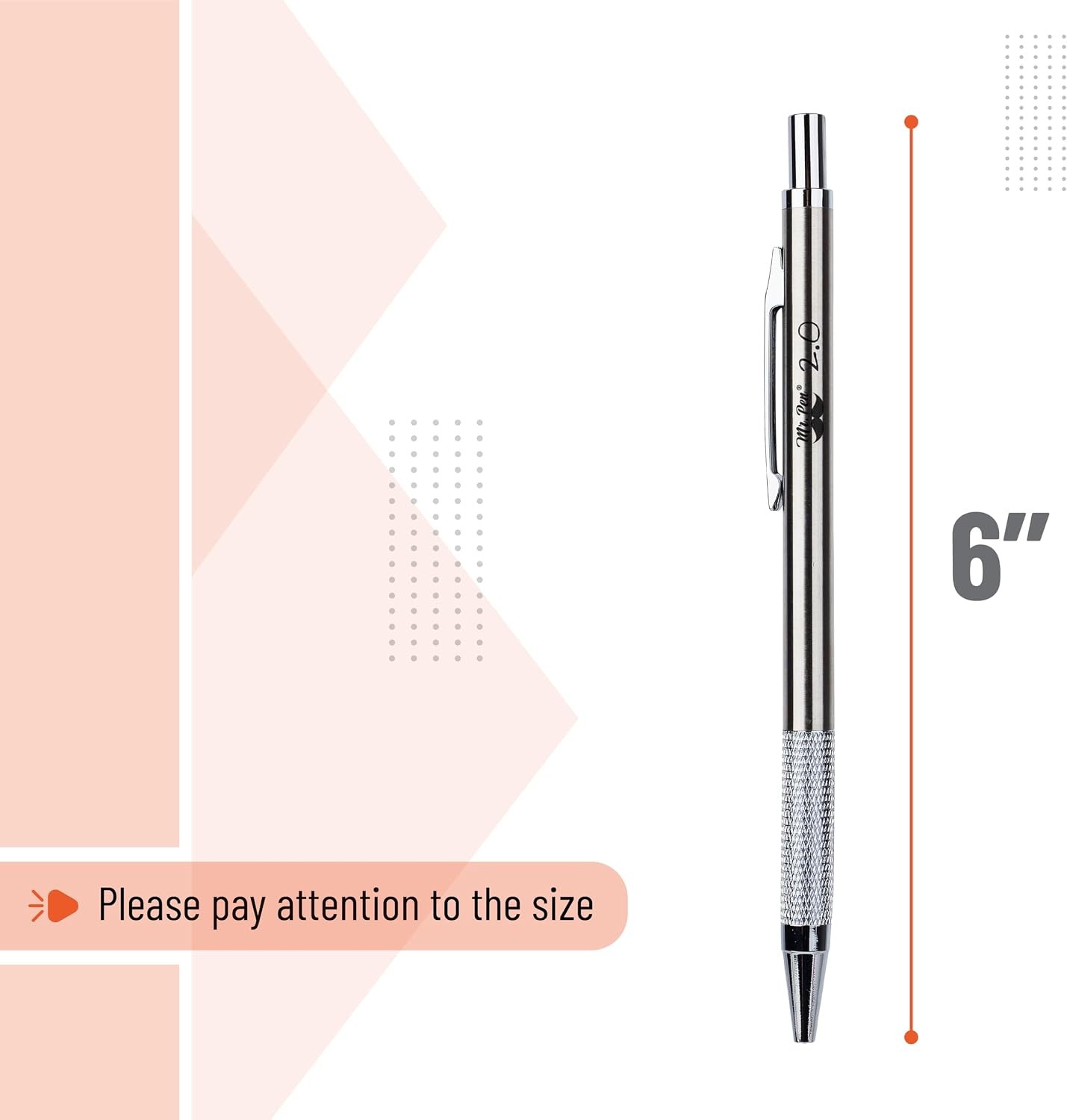 Mr. Pen- Mechanical Pencil Metal 2mm Drafting Pencil 4 Eraser & Lead Refills