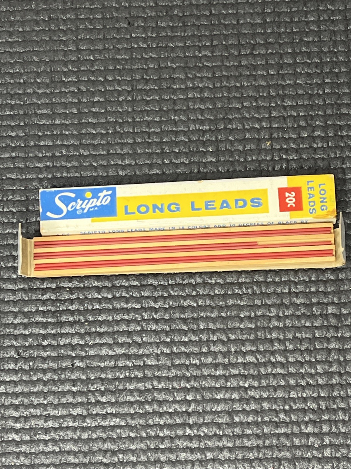 Vintage Scripto Mechanical Pencil Red Long 6 Pack E540