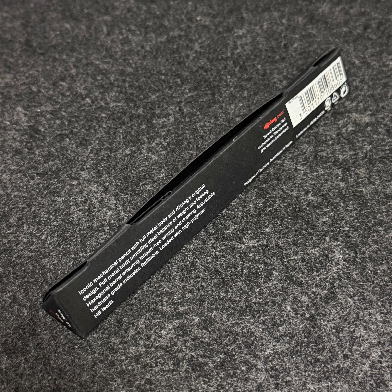 rOtring 600 2.0mm Black 1910-860 Discontinued Lead Holder New