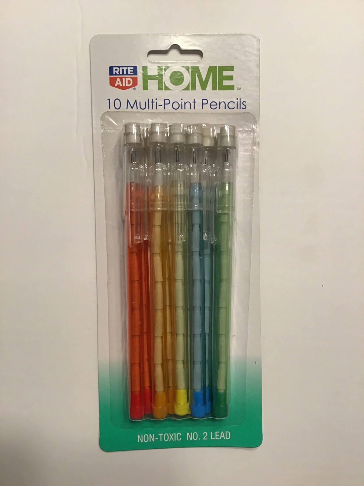 20 PCS (2 SETS OF 10 PC ) NO. 2 LEAD MULTI POINT PENCILS WITH CAP ERASERS