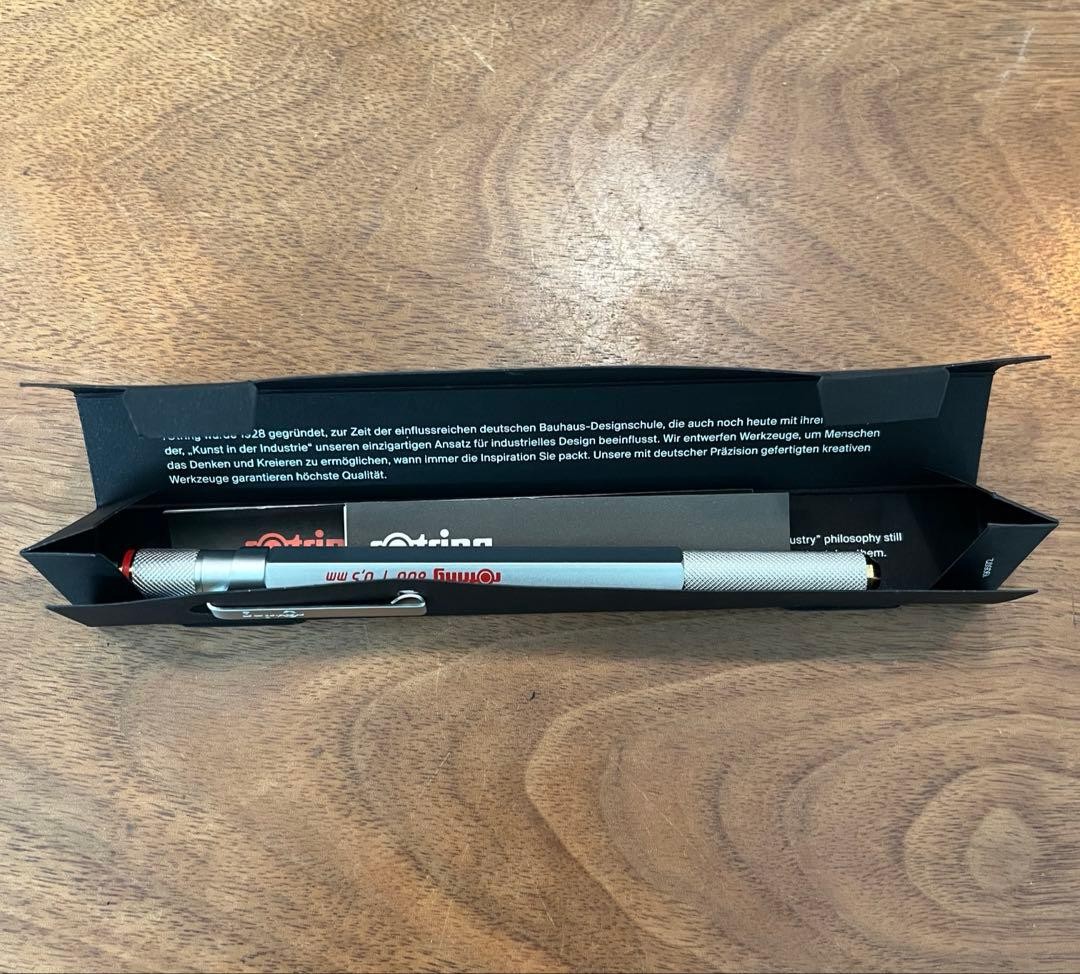 rotring 800 0.5mm mechanical pencil silver