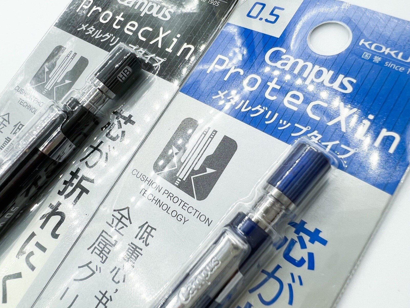 New Kokuyo 2pcs Mechanical Pencil 0.5mm Sliding Sleeve Protection