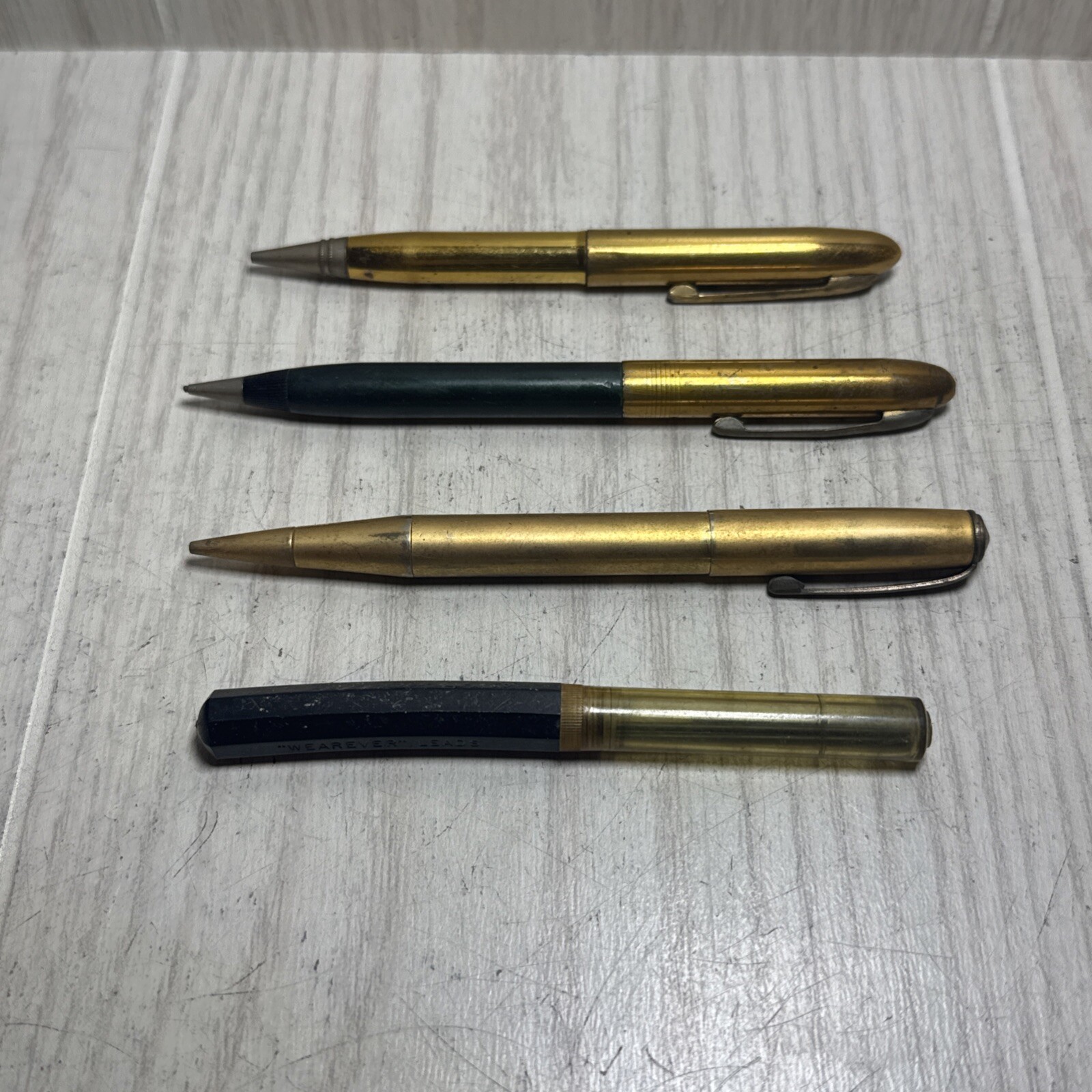3 Wearever Banner Vintage Mechanical Pencils – 3 Different And Lead Holder