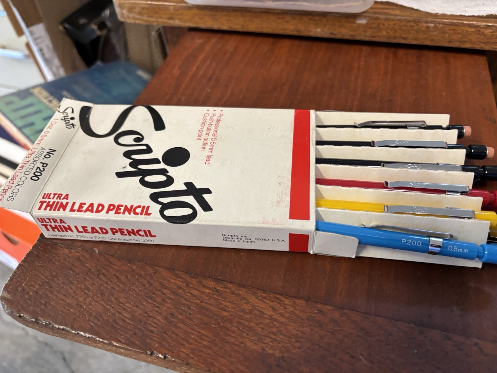 Lot Of 12 SCRIPTO Ultra Thin Lead Pencil In Original Box