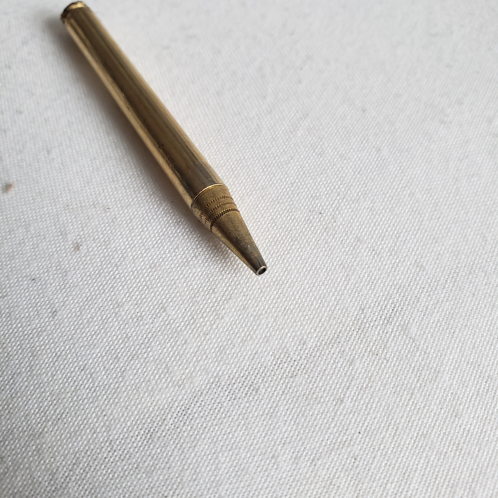 Vintage Fancy Gold Tone Rhinestone Scepter Mini Twist Mechanical Pencil