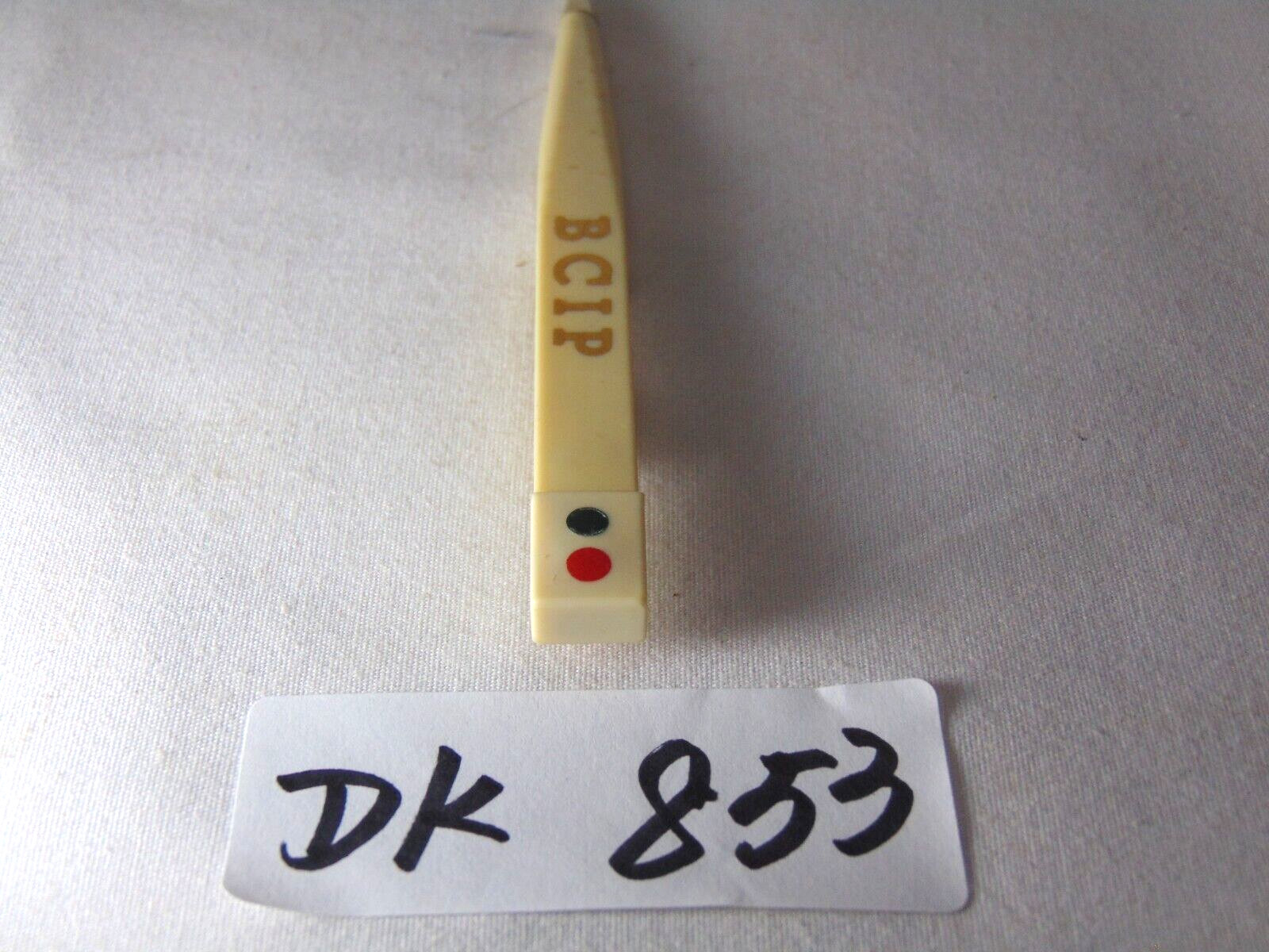 Vintage Stencil Mechanical Pencil Advertising BCIP B CIP USA Made Red Black Dot
