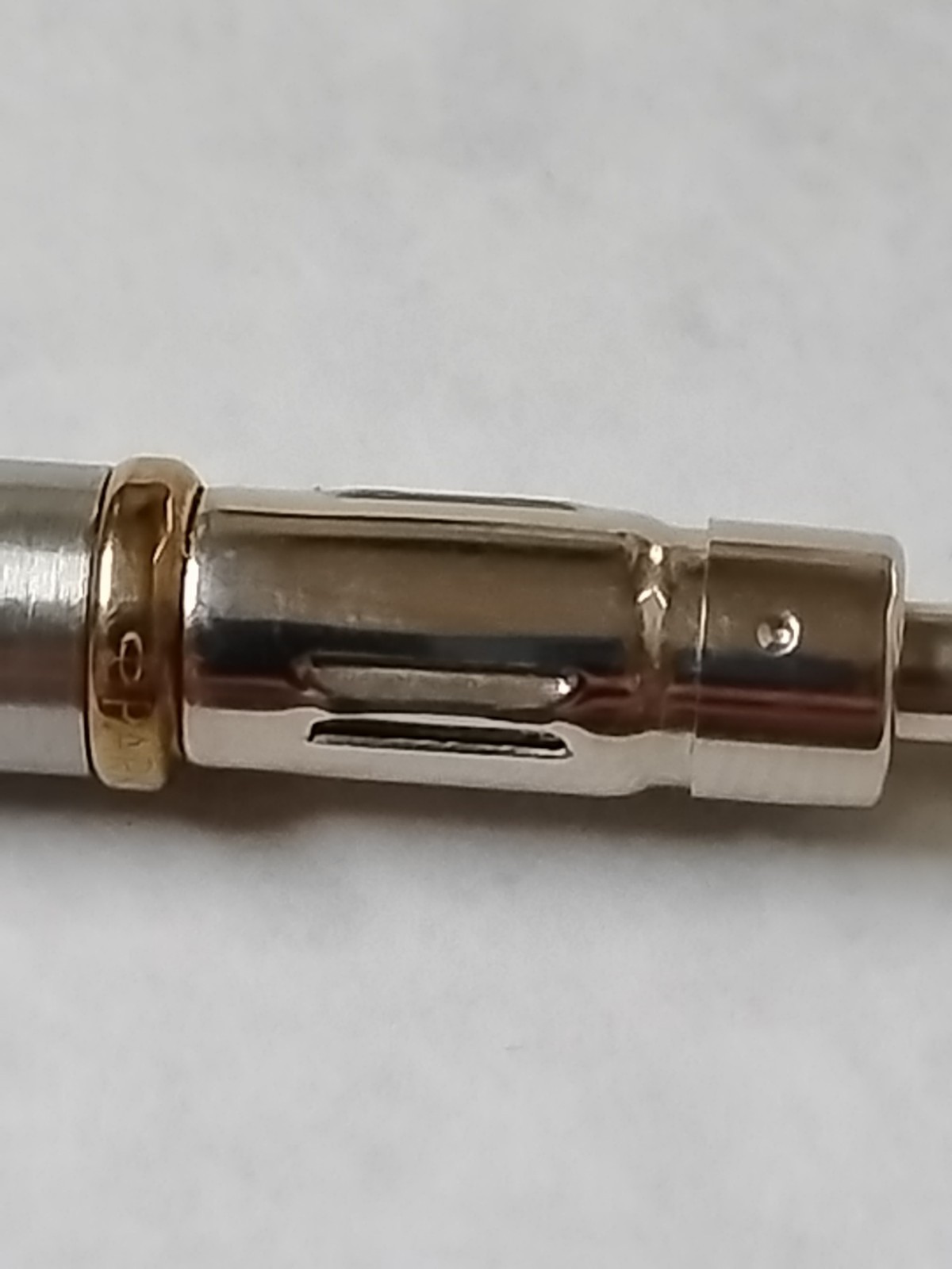 Parker Insignia Pencil Stainless Steel & Gold 0.5mm Click W Eraser Working #G0