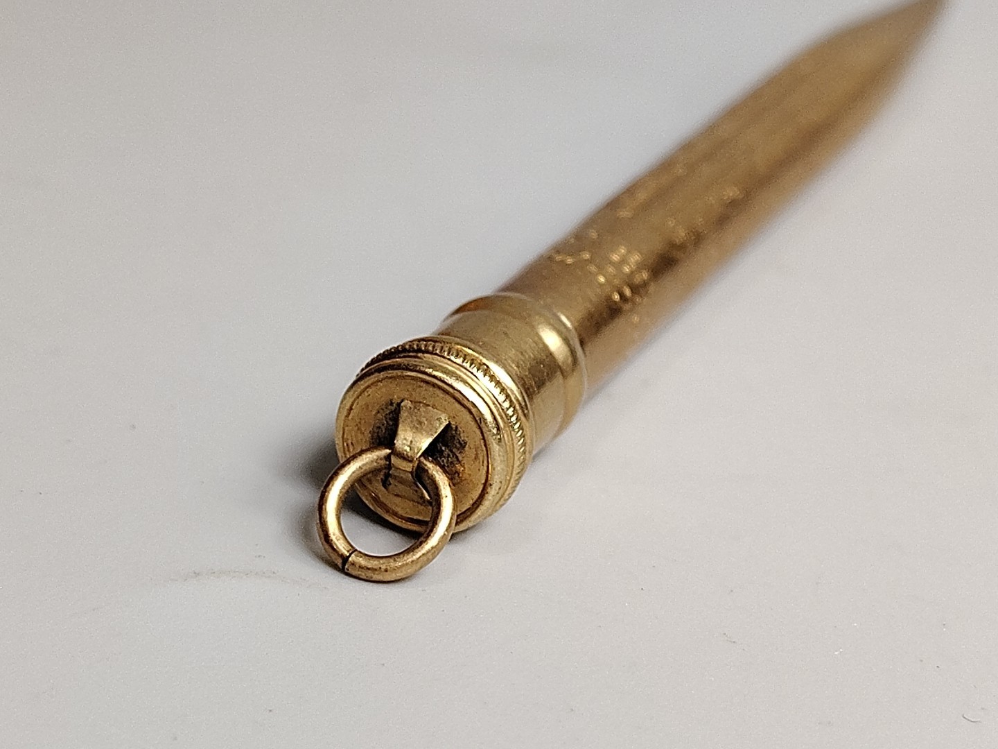 Redipoint 4” Chatelaine Deco Fleur De Lis Design Rolled Gold Mechanical Pencil