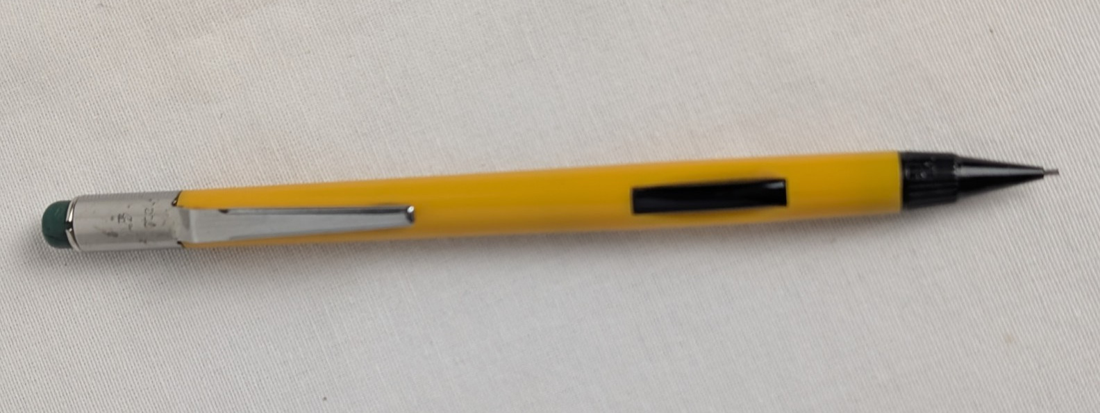 Vintage Pentel PD345 Solid Yellow Quicker Clicker Pencil
