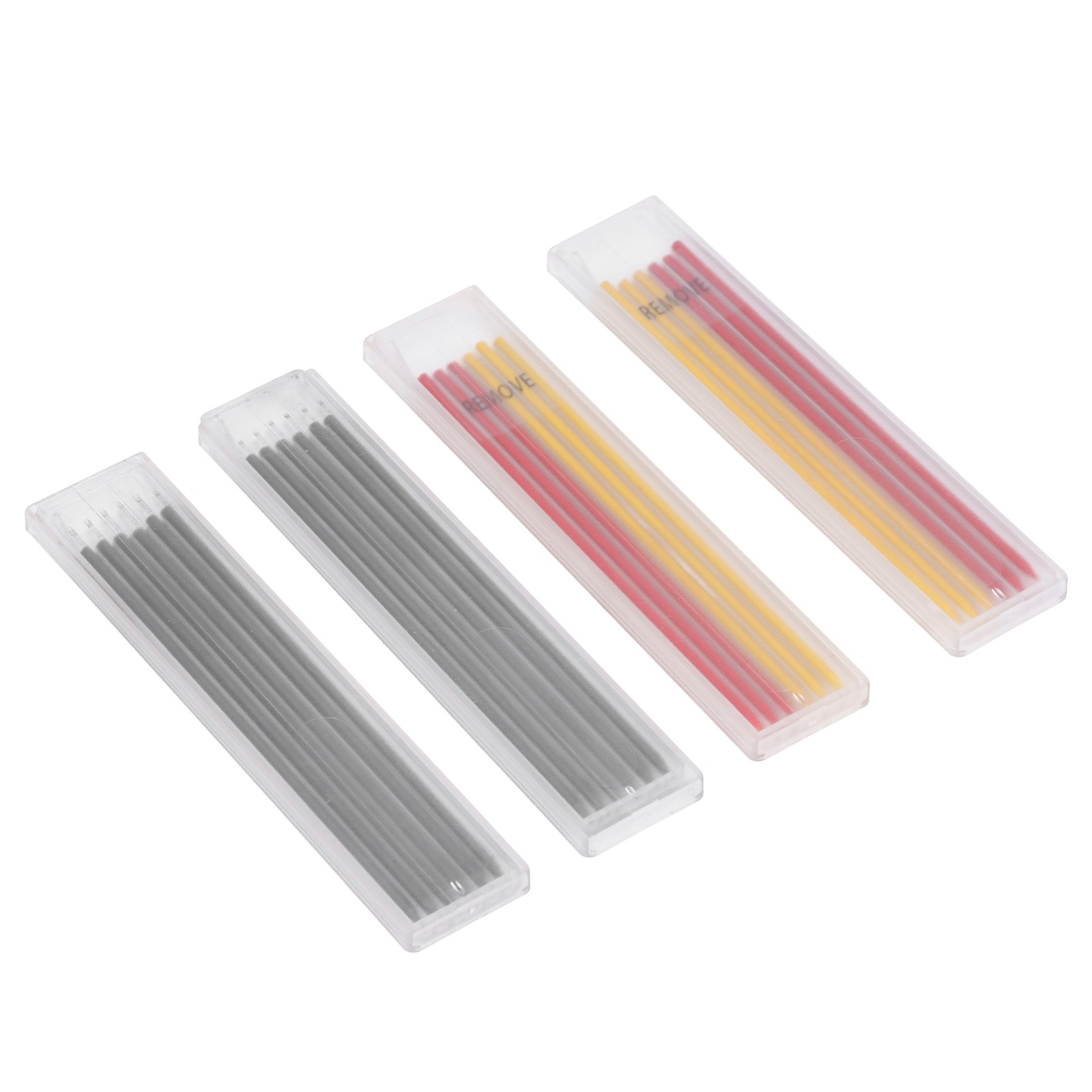 24Pcs Carpenter Pencil Refill Red Yellow Black Marking Scribing Tool Set For New