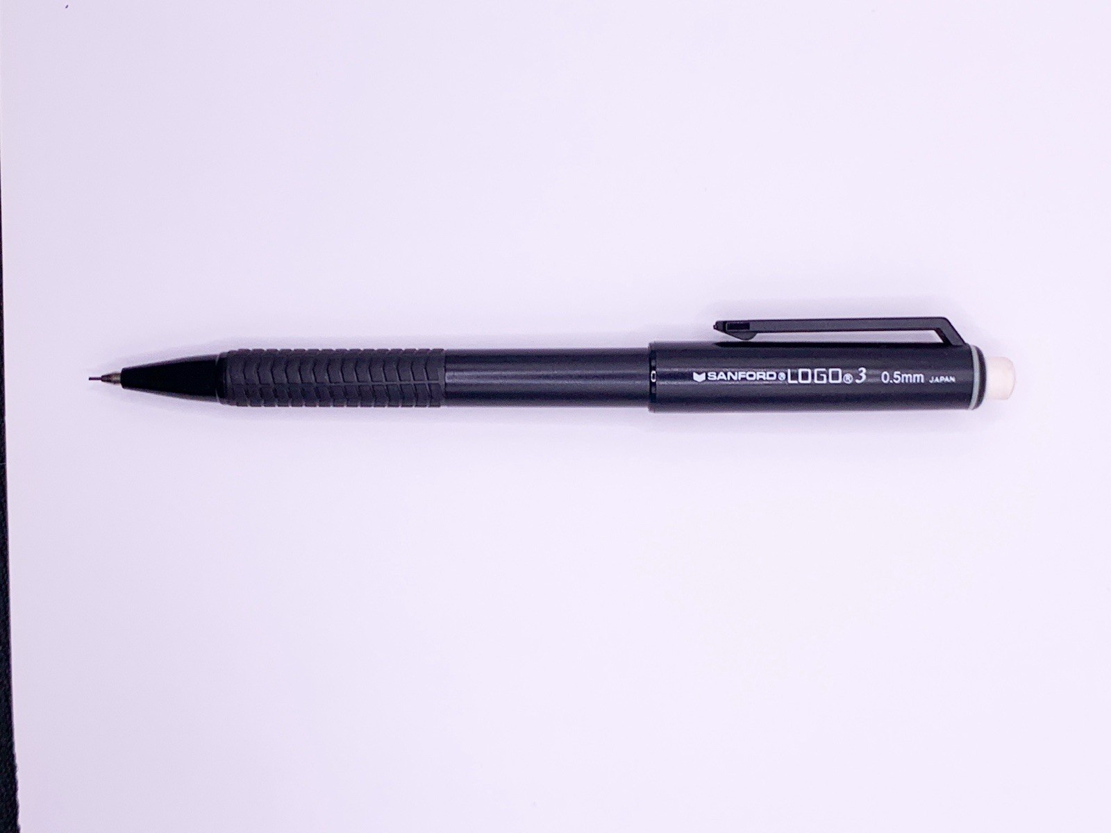 Vintage Sanford Logo 3 Mechanical Pencil 0.5mm Japan Made Black Barrel