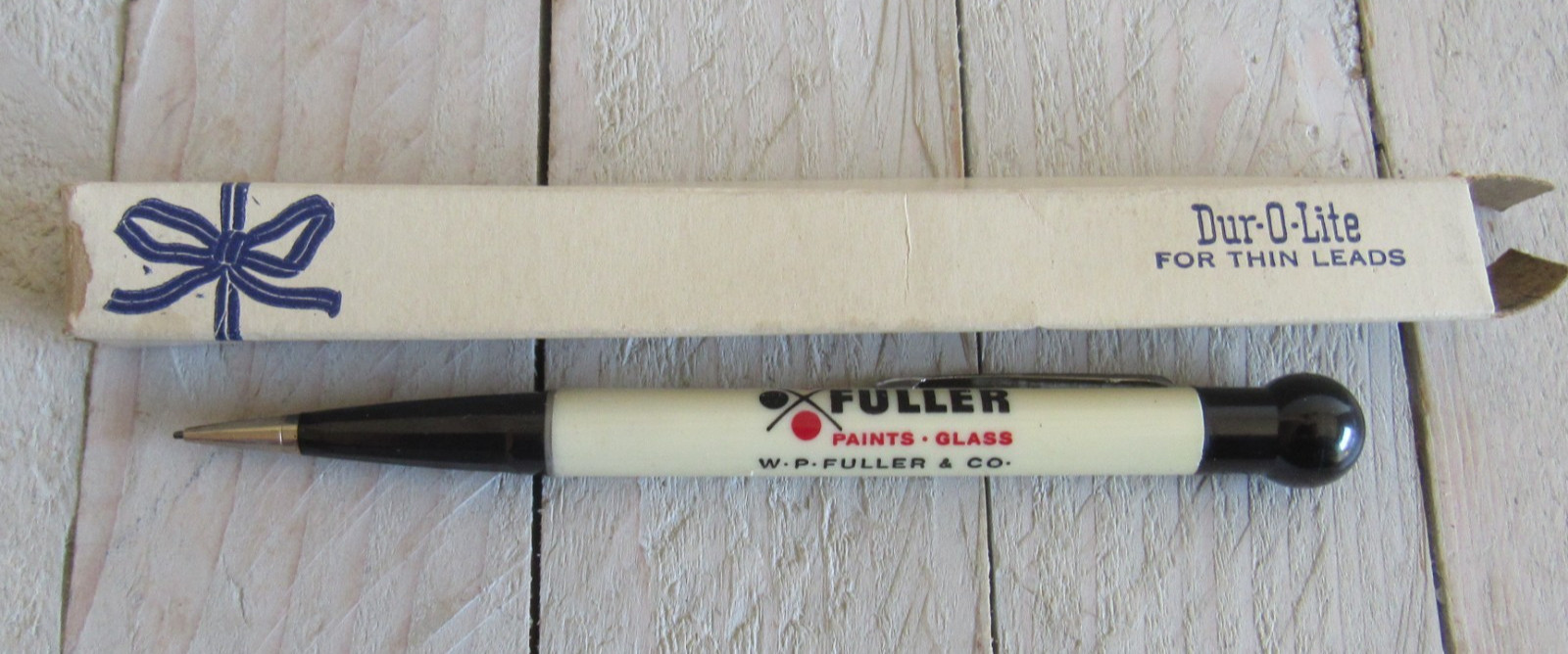 vtg Fuller Paints Advertising Mechanical Pencil in Box 1960s ? W. P. Fuller & Co