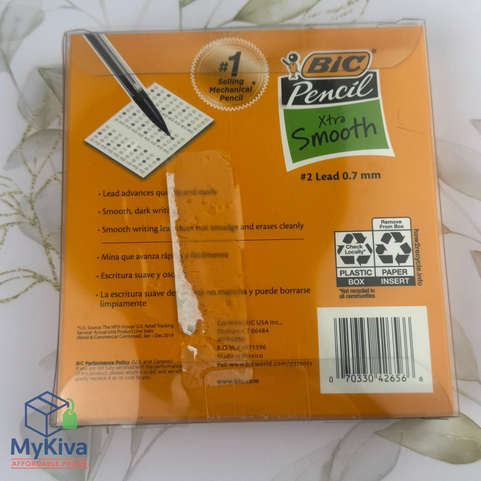 BIC mechanical pencils 40 pack Xtra Smooth 0.7mm number 2 dark writing erases cl