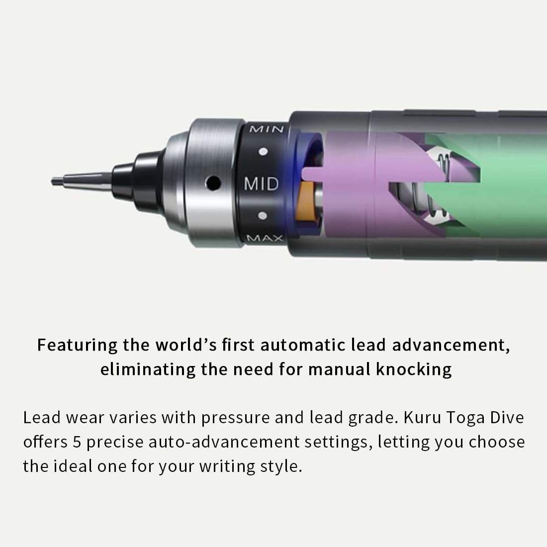 Mitsubishi Pencil Kuru Toga Dive 0.5mm Mechanical Pencil Abyss Blue New