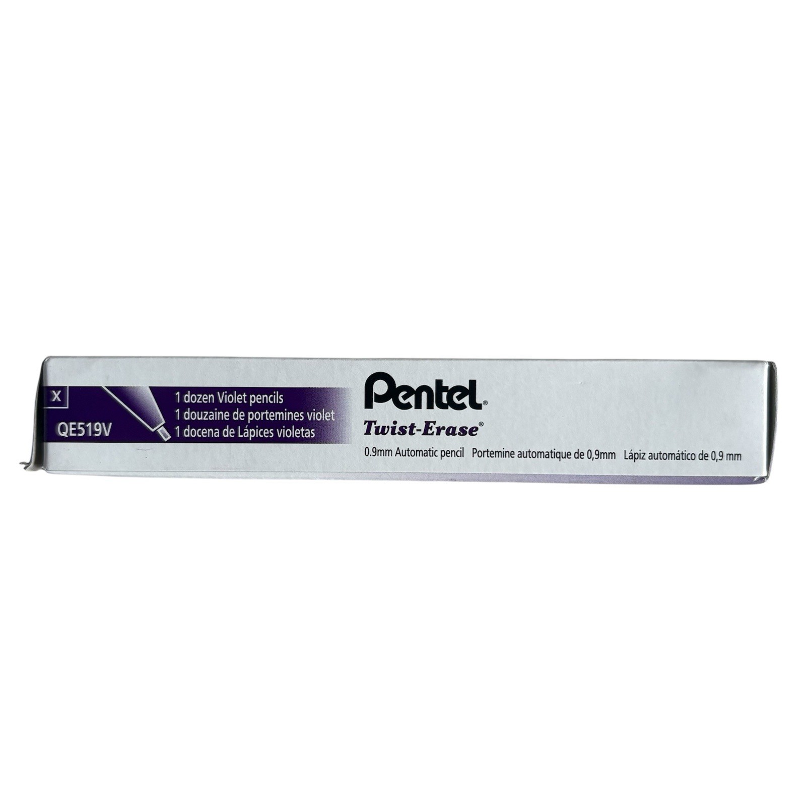 Twist-Erase Mechanical Pencil, (0.9Mm), Violet Barrel, Box of 12 (QE519V)