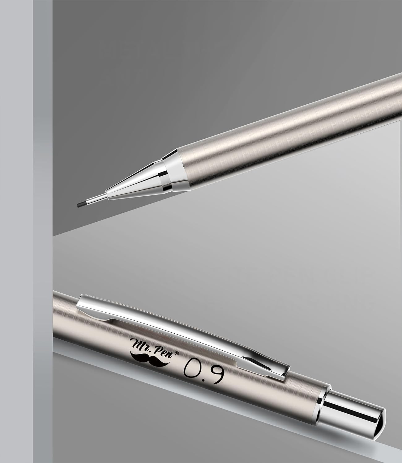 – Metal Mechanical Pencil Set with Lead Refills & Erasers, 2 Pack |