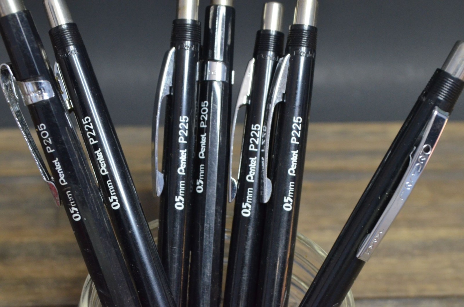 Vintage Pentel Mechanical Pencil Lot 225 205 Japan with (3) Pieces Scripto Lead