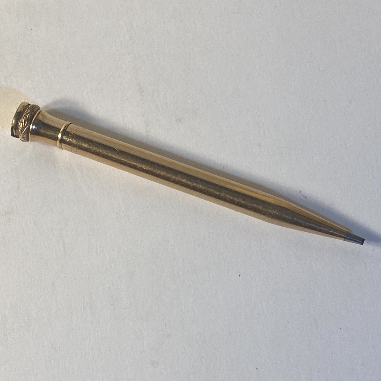 Antique Wahl Everlast Gold Filled Mechanical Pencil 4” Smooth Body Initial H VTG