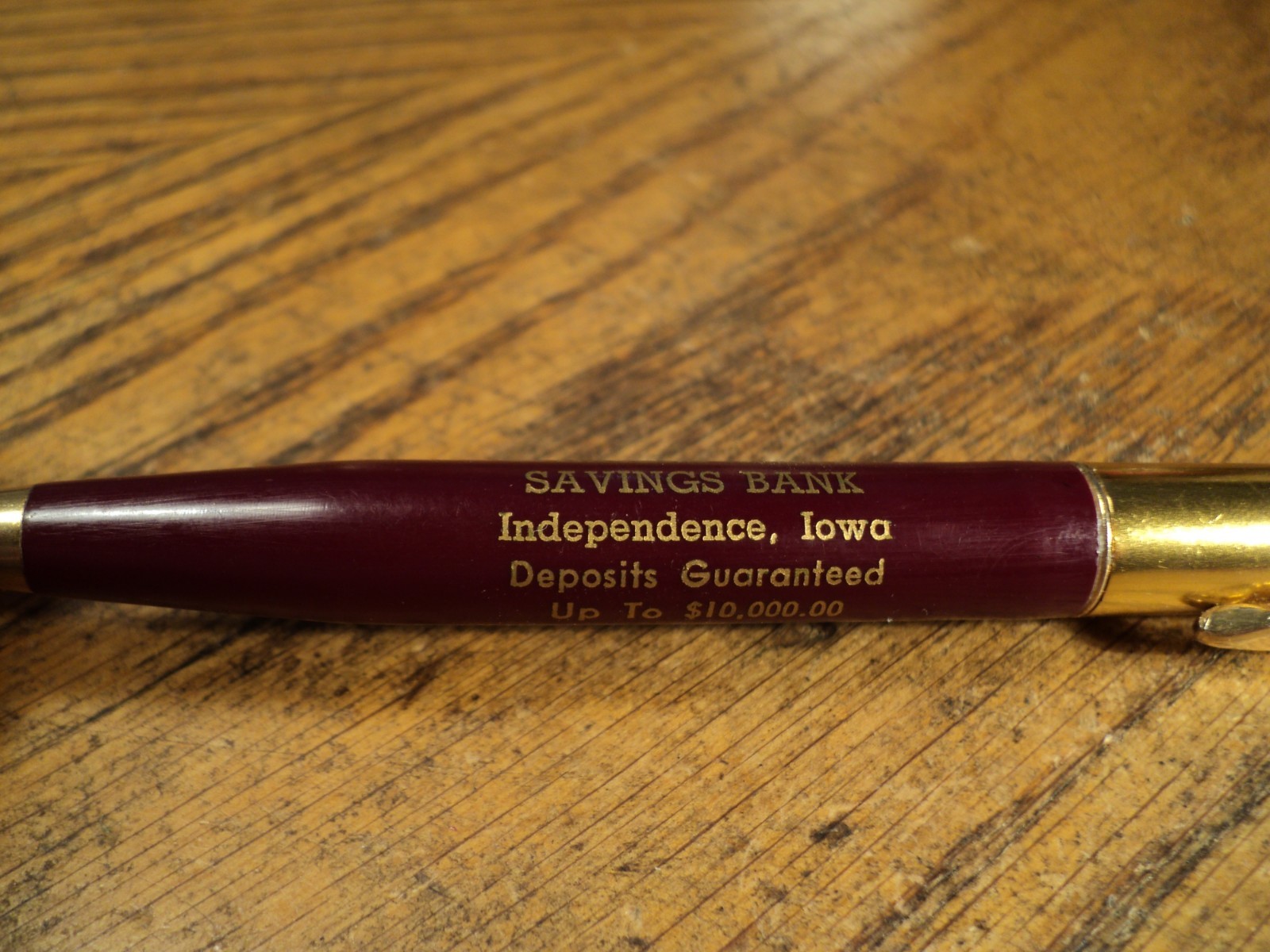 Vintage Vernon Mechanical Pencil Farmers State Savings Bank Independence Iowa