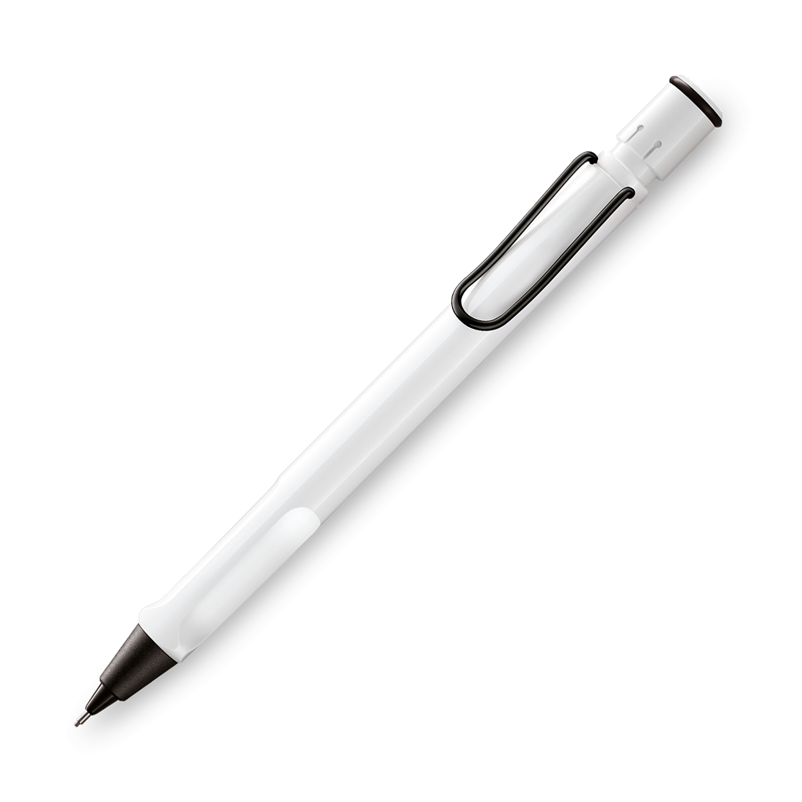 Lamy Safari Mechanical Pencil in White with Black Clip – 0.5mm – NEW in Box