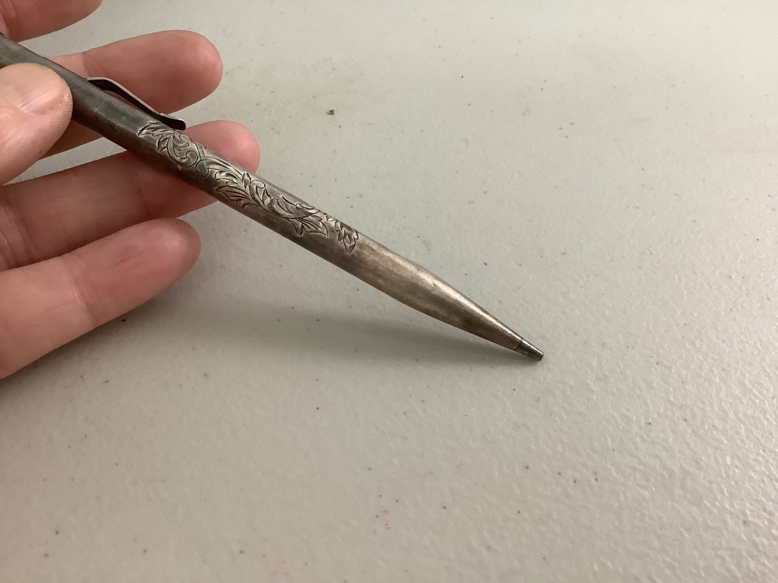 VTG 1938 Sterling Silver Wahl Ever Sharp Mechanical Pencil engraved 5” 19.84g