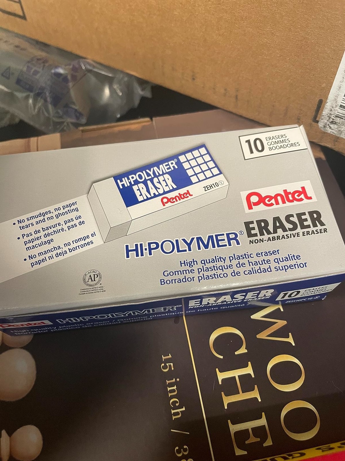 Effortless Lead Removal with 12 Pack Jumbo Hi-Polymer Erasers – Latex-Free
