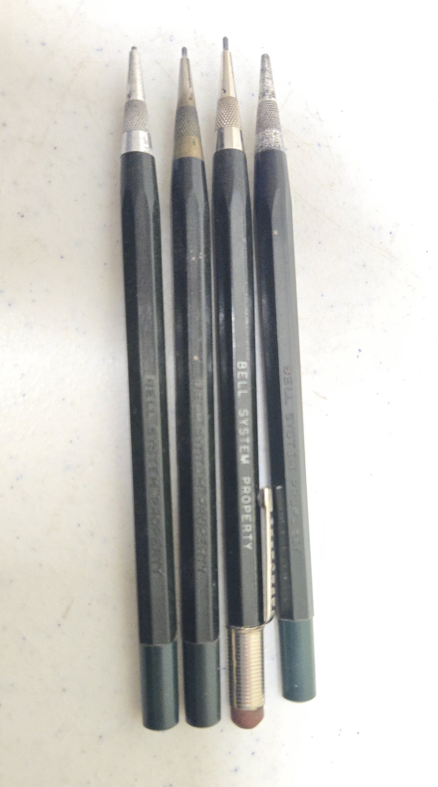 Vintage Lot of 4 Bell System Property Autopoint Durolite USA Mechanical Pencil