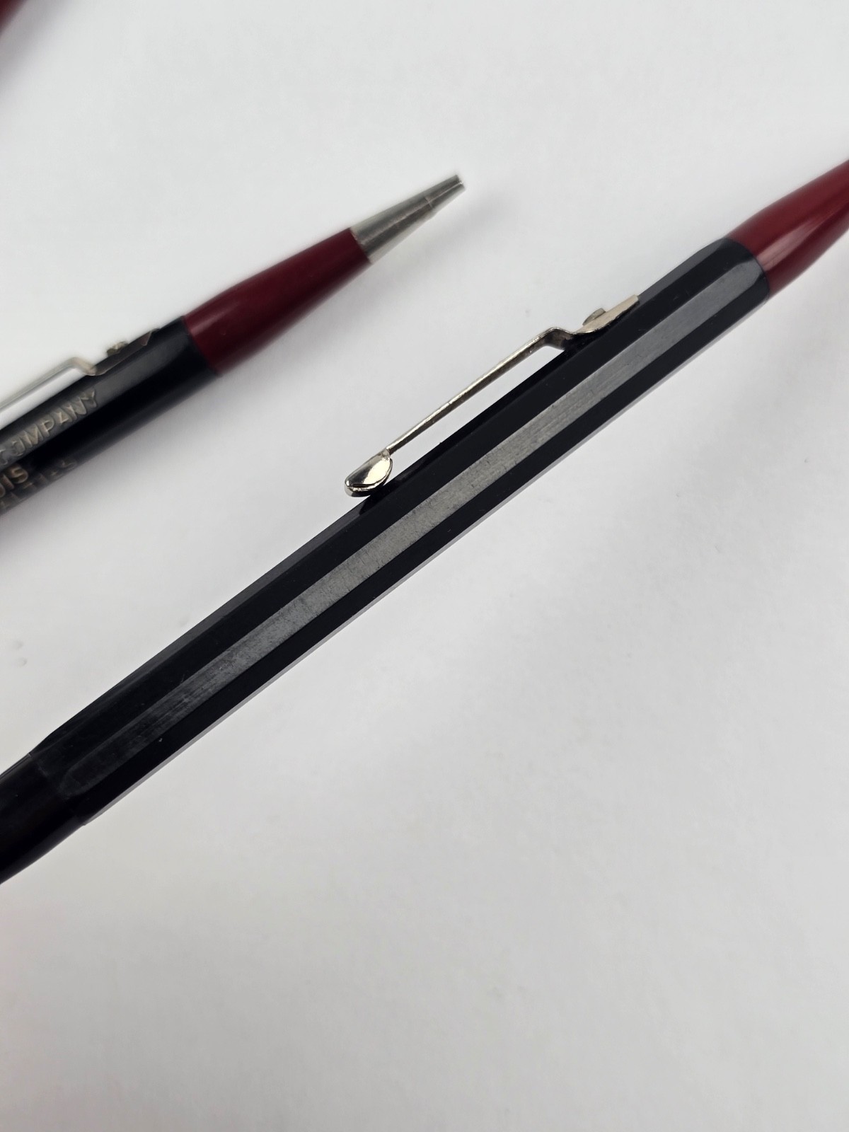 Lot Vintage Autopoint Twin point Red / Black Mechanical Pencils Advertising