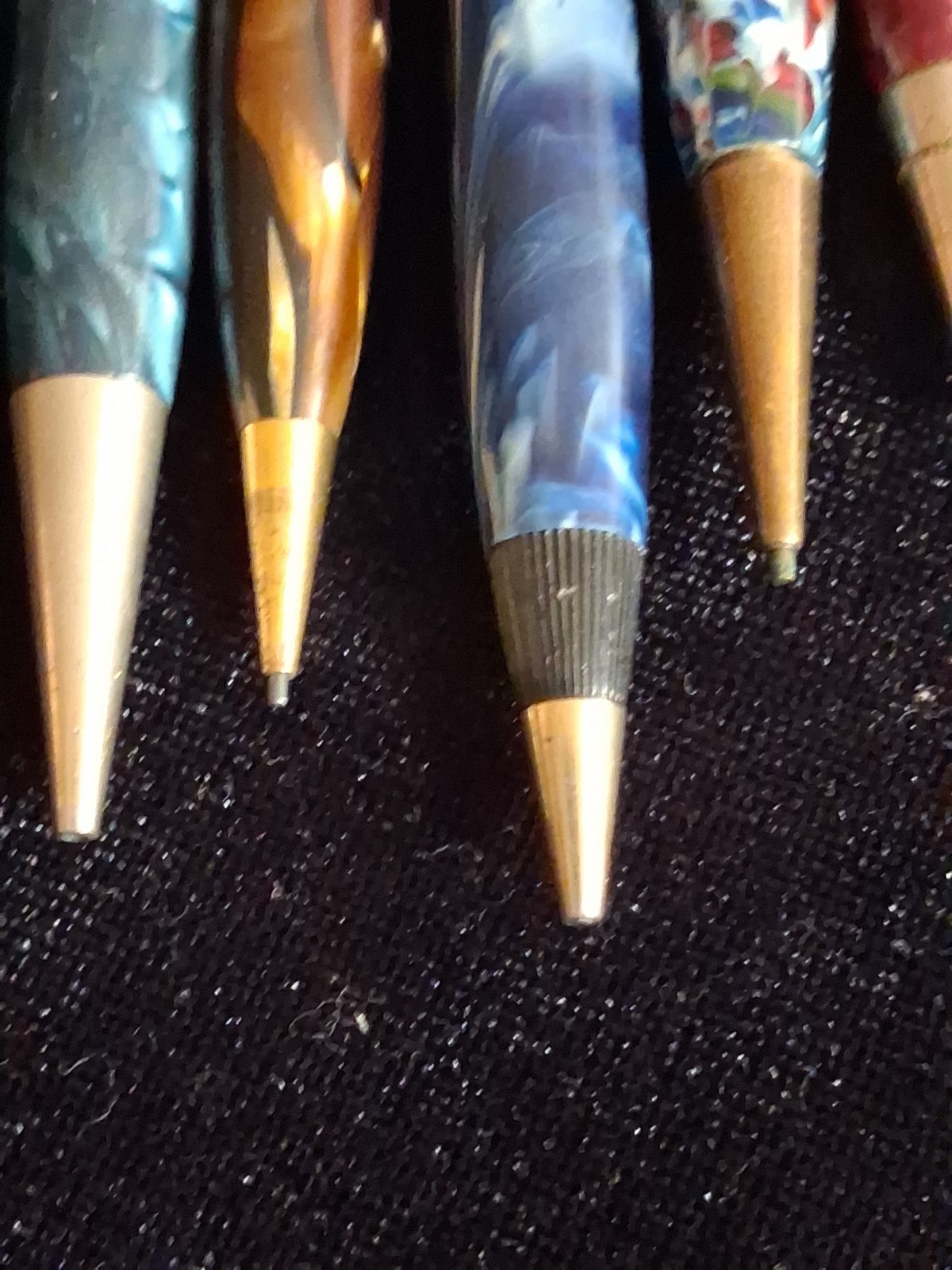 Vintage Celluloid Marbled MCM Mechanical Pencil Lot 11