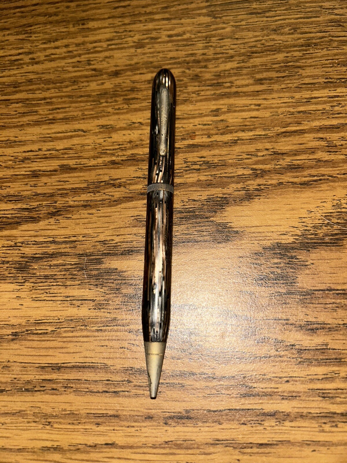 Antique Conklin Copper / Brown Striated Mechanical Pencil Chicago