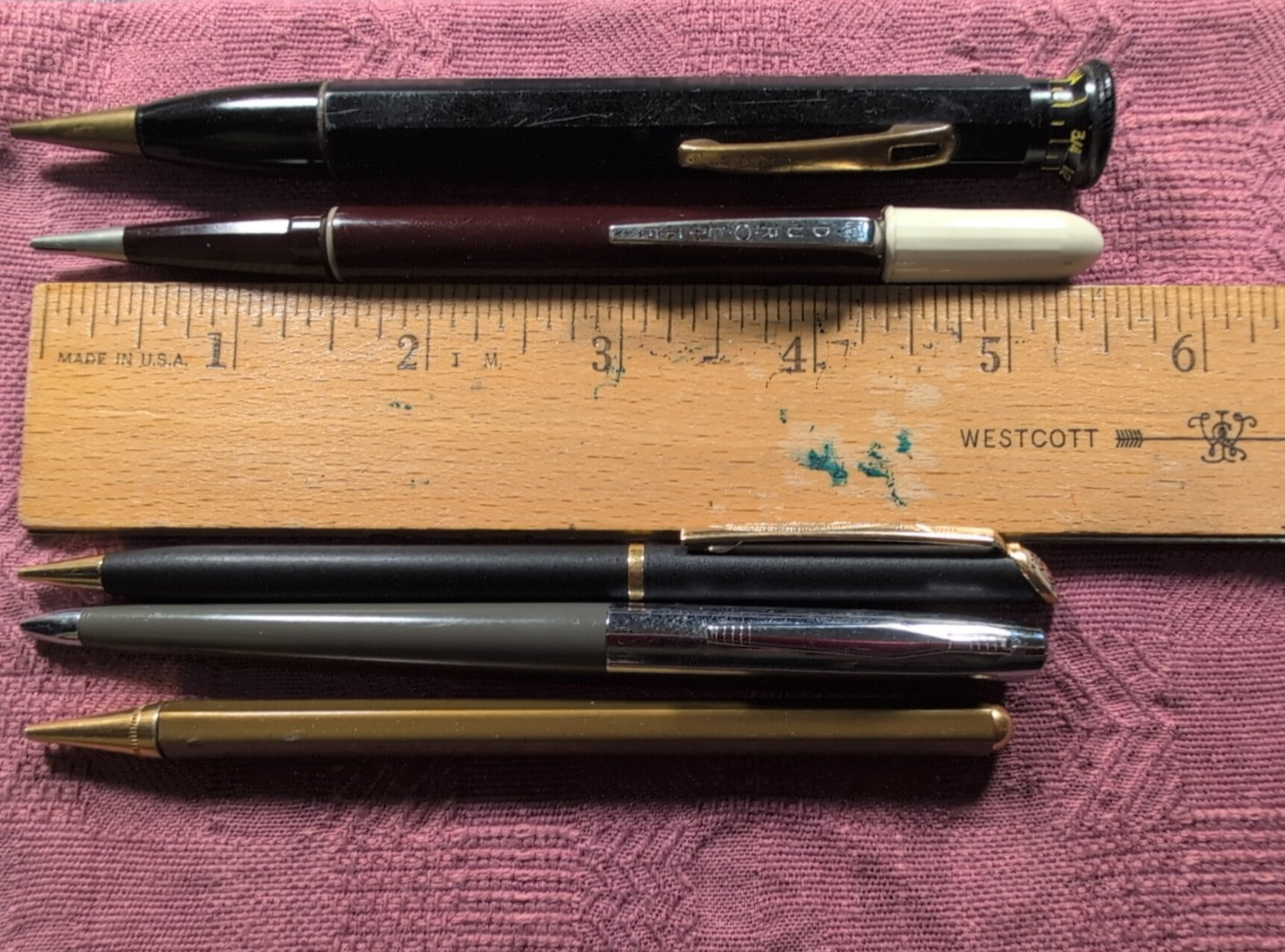 Vintage Mechanical Pencil Lot – Roller Rule – Durolite – Quill – Unbranded