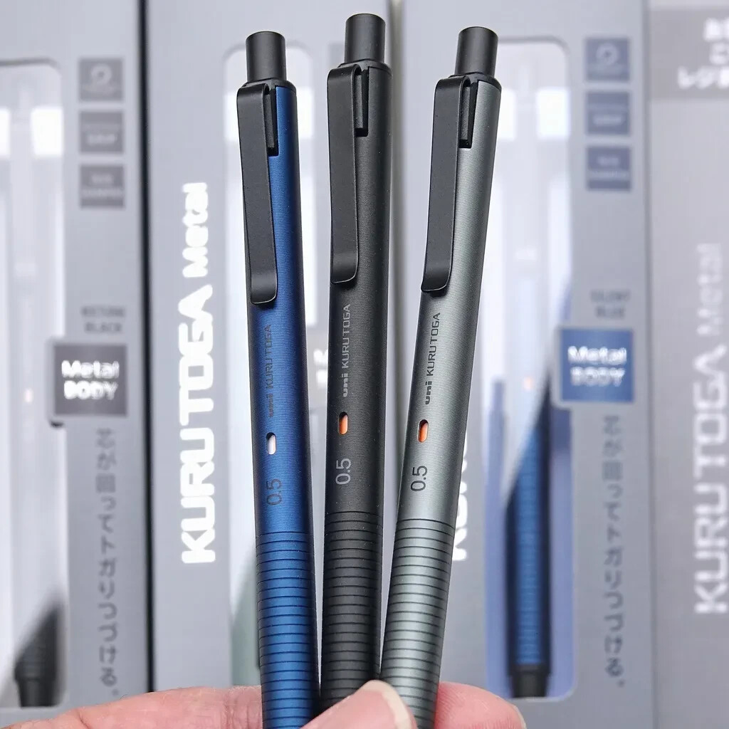 Uni KuruToga Metal Mechanical Pencil M5-KH, 0.5 mm – Black