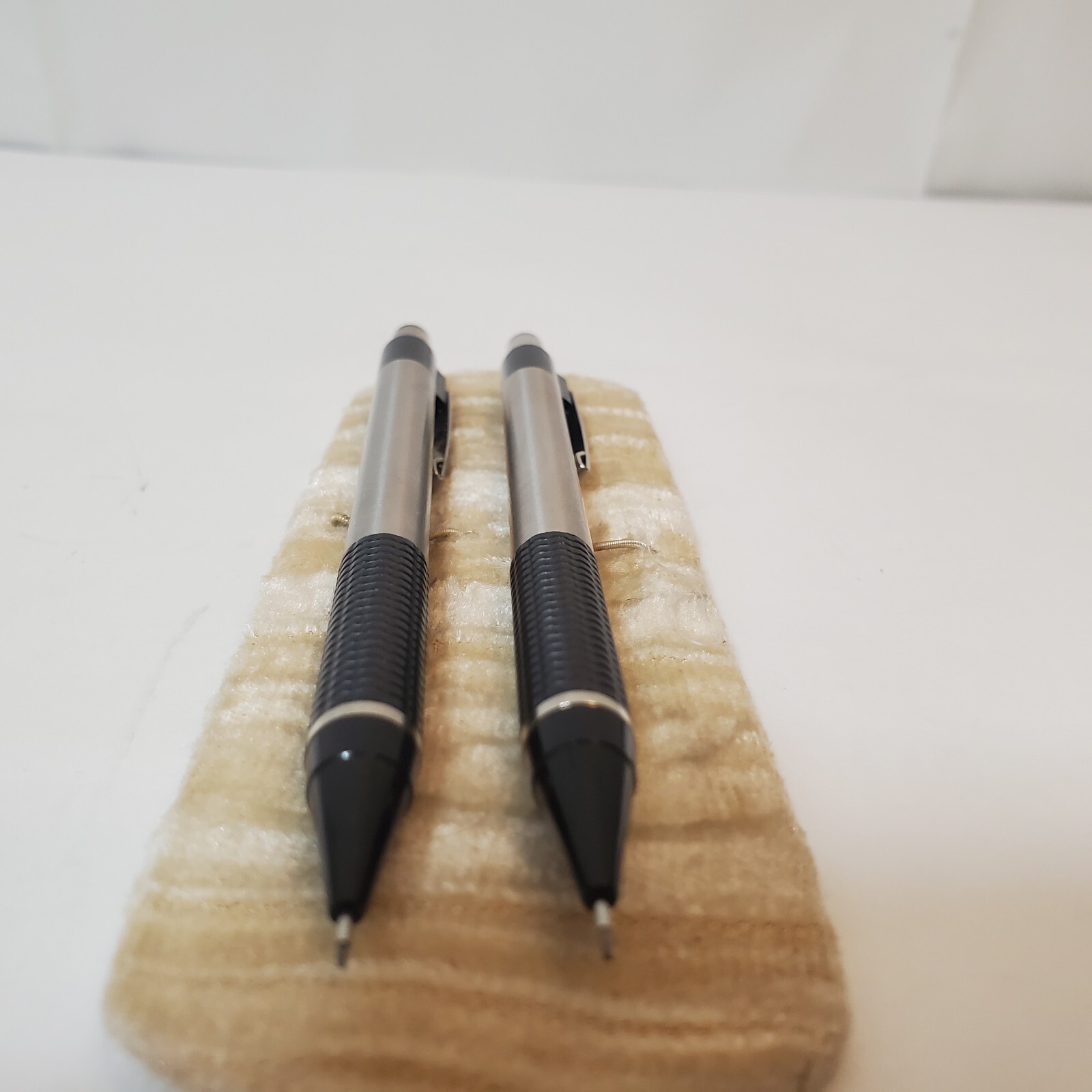 VTG Zebra Mechanical Pencil Lot of 2 M-301 0.5 Silver Black Grip Japan