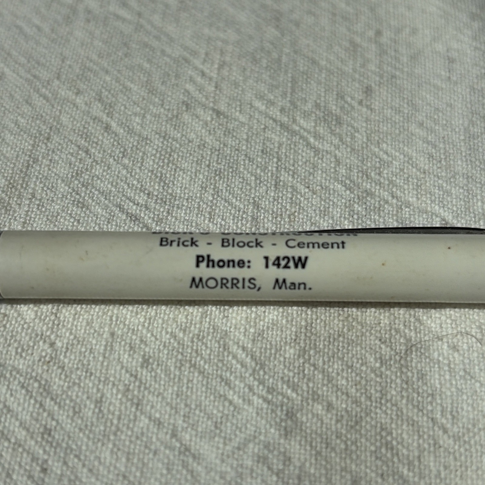 VINTAGE RITEPOINT MECHANICAL PENCIL ADVERTISE : DICK’S CONSTRUCTION FLOATY BLOCK