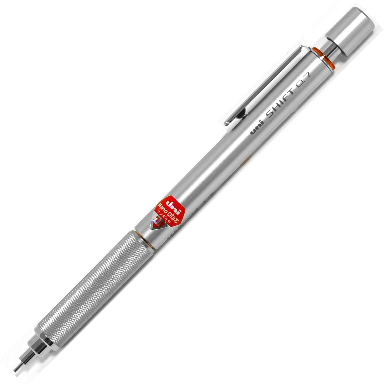 Uni Shift Pipe Lock Mechanical Pencil 0.7mm Non Slip Grip Stable Writing Tool