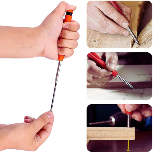 36 Pcs 2.8mm Pencil Lead Refills for Carpenter 1 Count (Pack of 36), Black