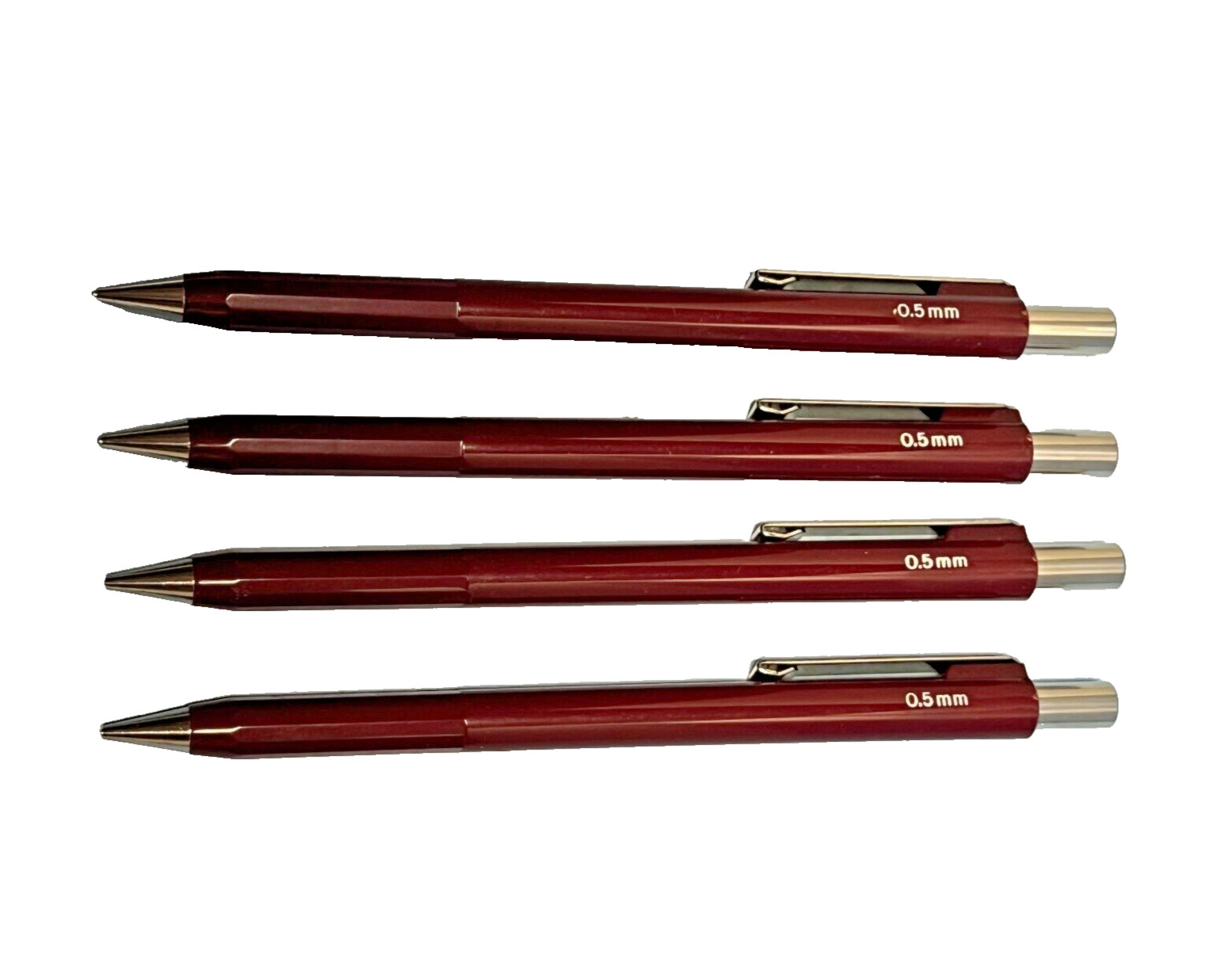Lot of 4 VTG Skilcraft 0.05mm Maroon Mechanical Pencils