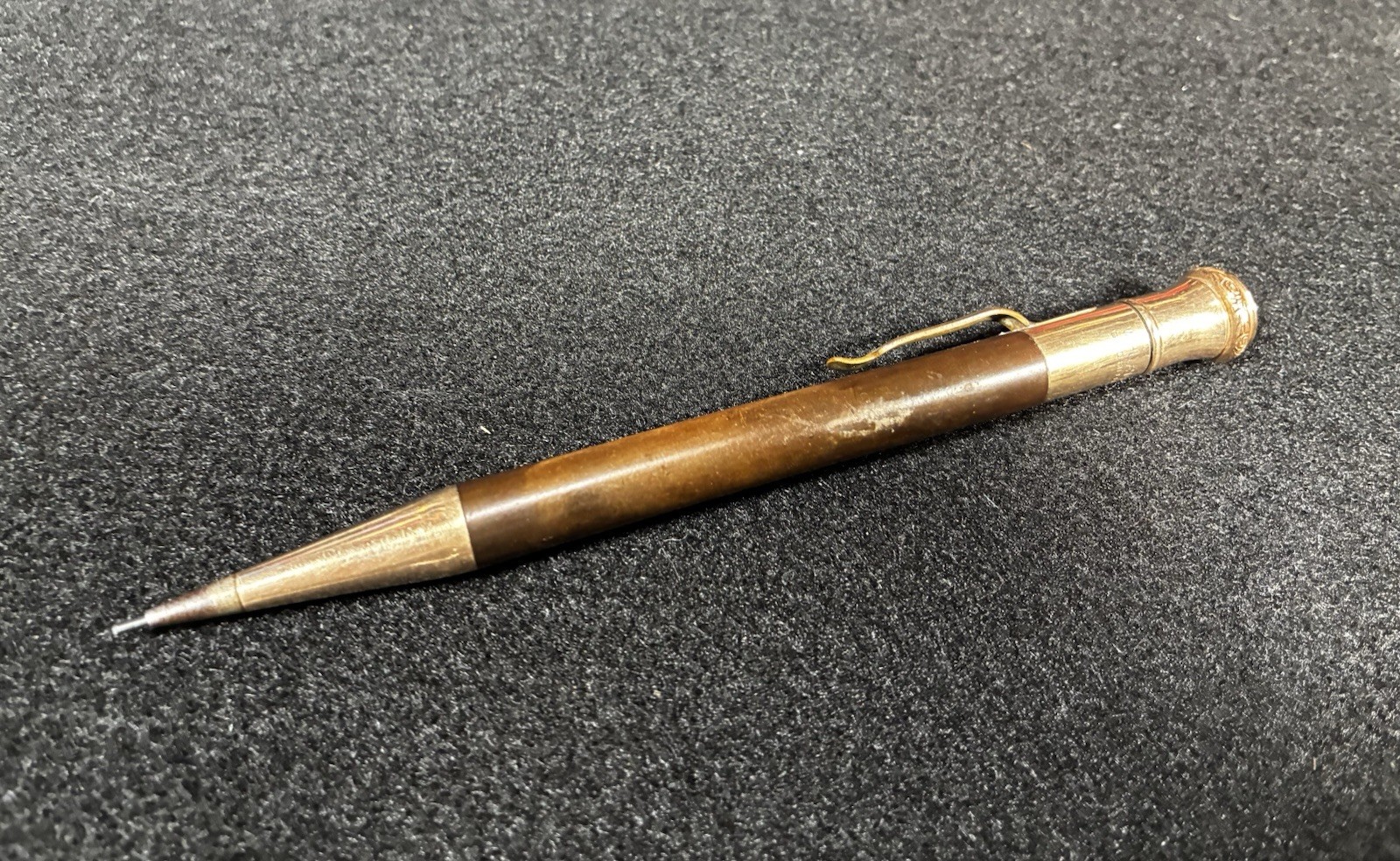 Wahl 75 Early Mechanical Pencil – 1924-30, Red Mottled, Gold Filled