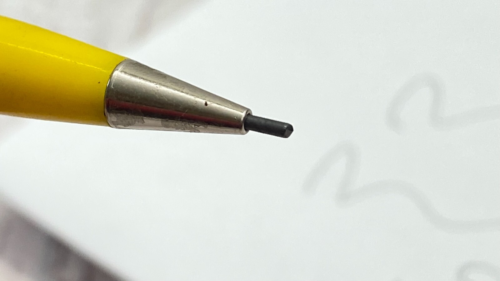 Vintage Scripto Mechanical Pencil YELLOW, made in canada