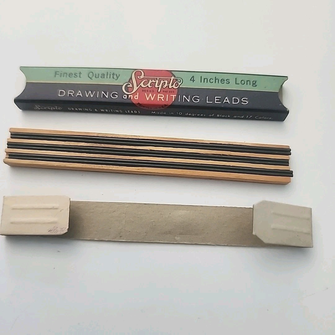 Vintage Scripto Drawing Writing Leads 4 Inches Long 180 HB