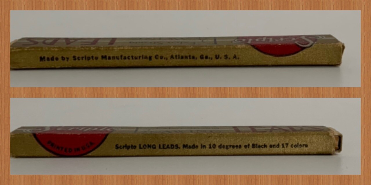 Vtg Scripto Extra Strong Drawing Leads #130/133 Red & Black – 6 Packs Read Desc!