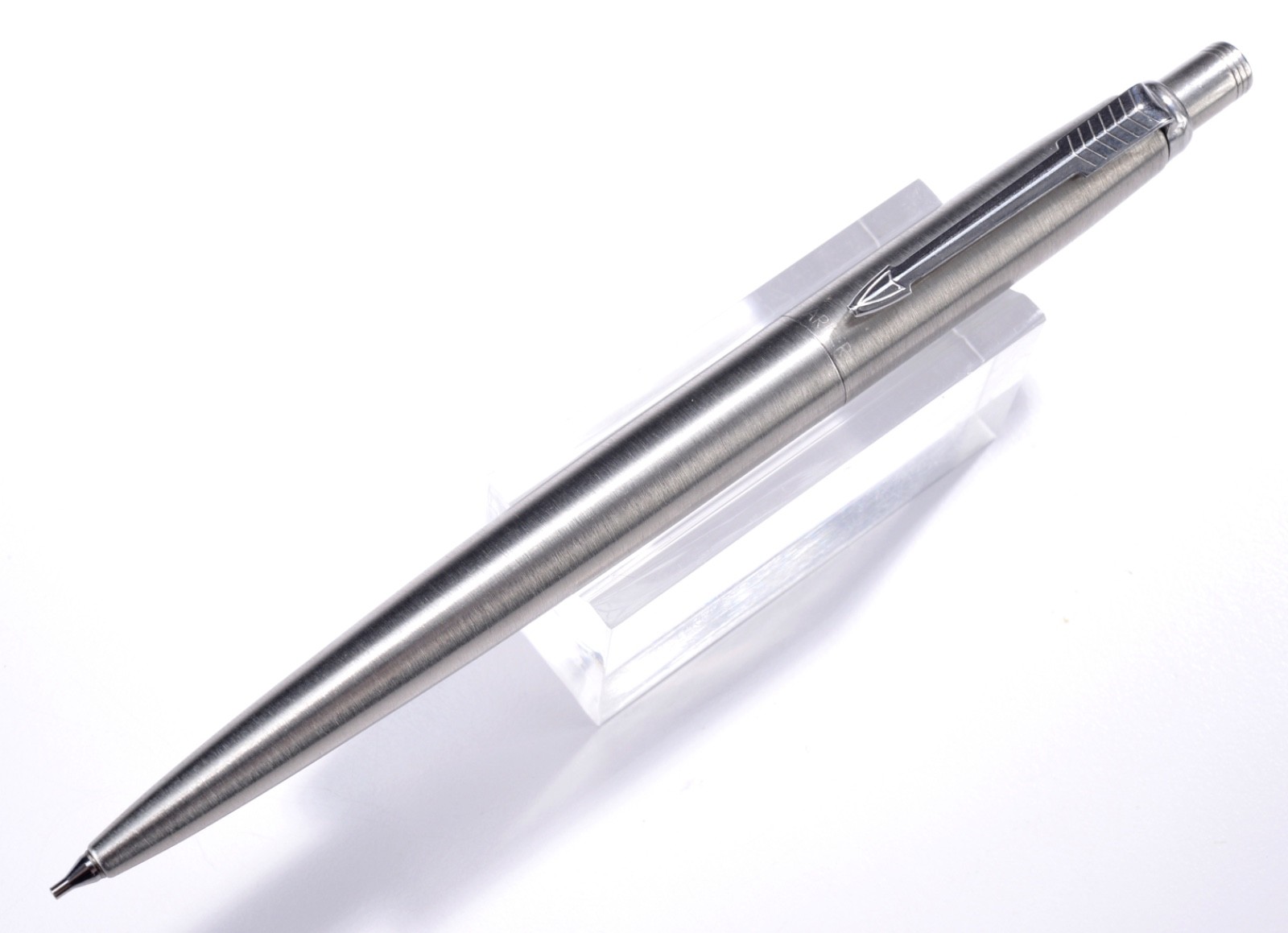 Vintage Parker 45 Stainless Chrome Trim Mechanical Pencil USA (No Monogram) #25