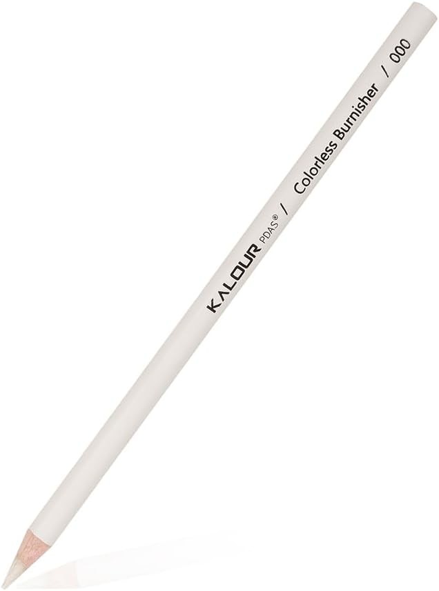 KALOUR Colorless Blender and Burnisher Pencils 6 Count (Pack of 1), colorless