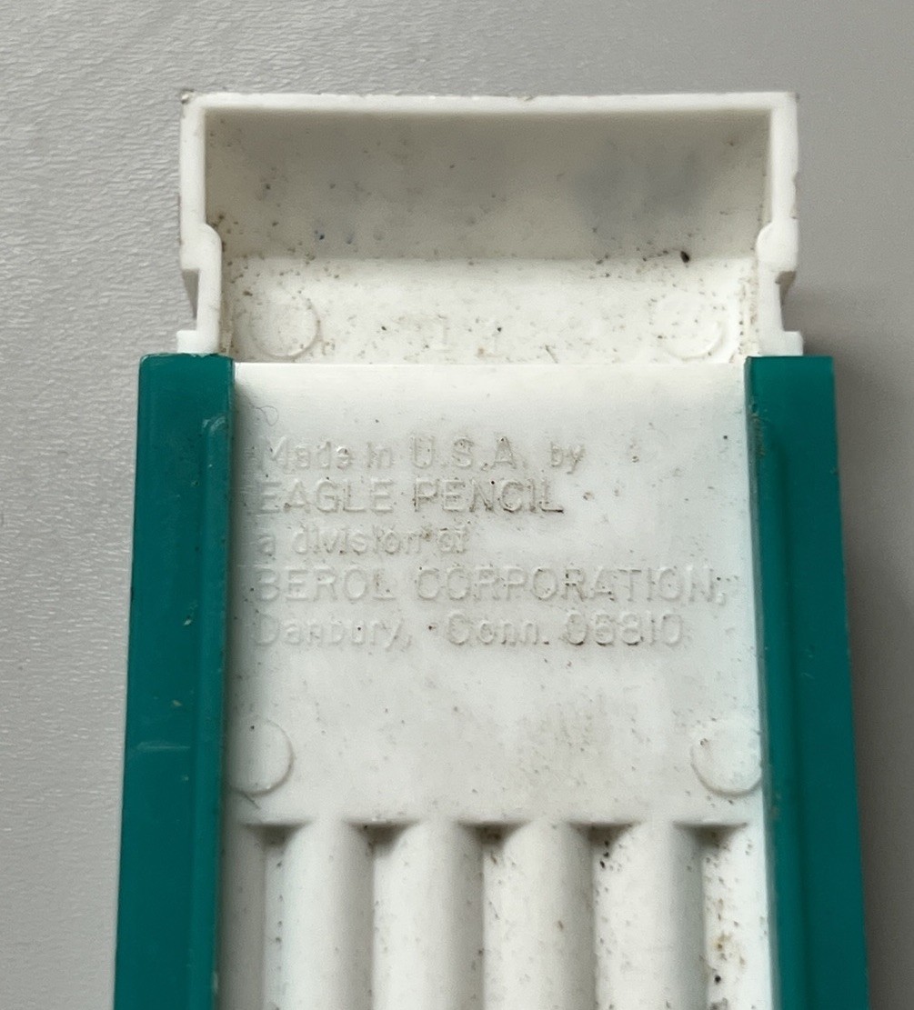 Vintage Berol Turquoise Eagle Drawing Leads #2375 4H