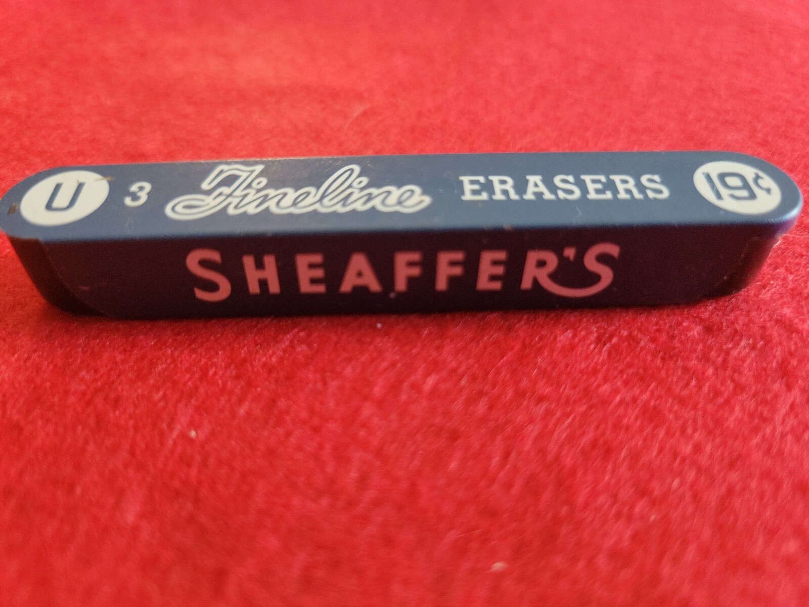 Vintage SHEAFFER Fineline U Mechanical Pencil Erasers 3 Per Sleeve USA