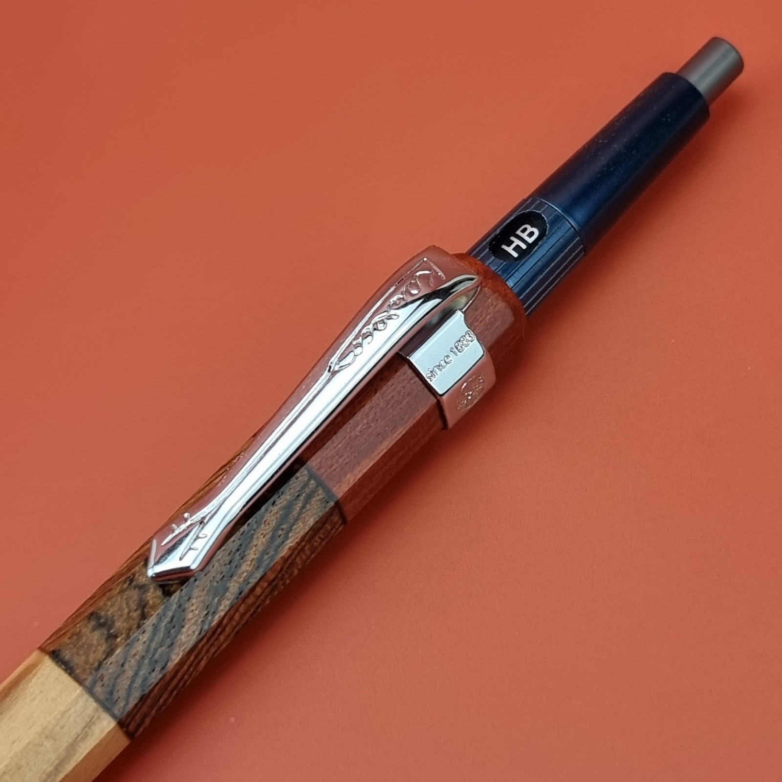 Hand Crafted Pentel PG5 Mechanical Pencil with Octagonal Wood Barrel