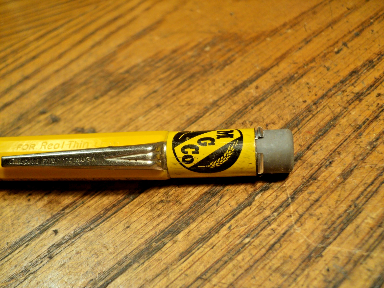 Vintage Autopoint Mechanical Pencil Mueller Grain Co Goodland KS 5-3/4″ Long